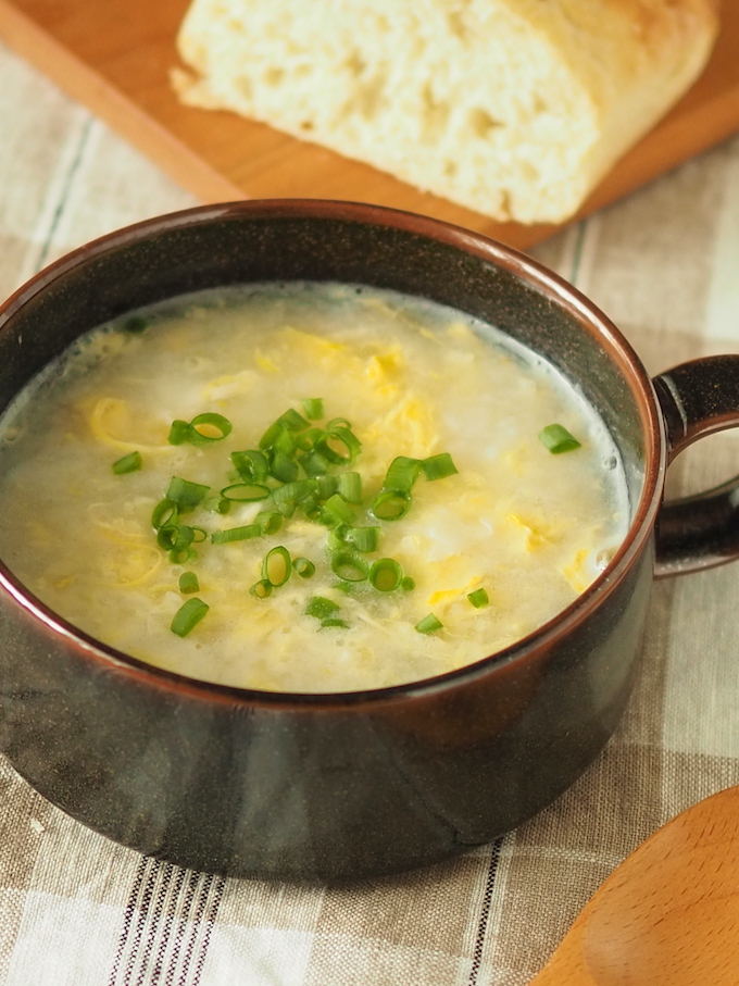 長芋と卵のとろとろスープ
