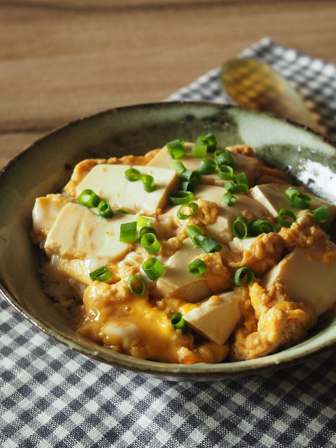 豆腐の卵とじ丼