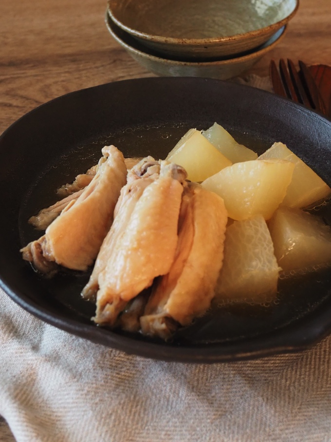 大根と鶏手羽の中華スープ煮込み