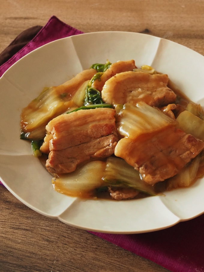 白菜と豚バラのとろとろ中華煮