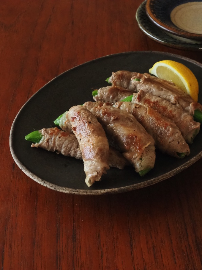 しゃきしゃきスナップエンドウの肉巻き