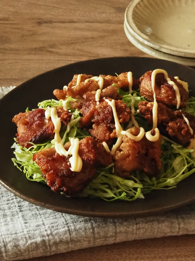 カリッと豚肉サラダ