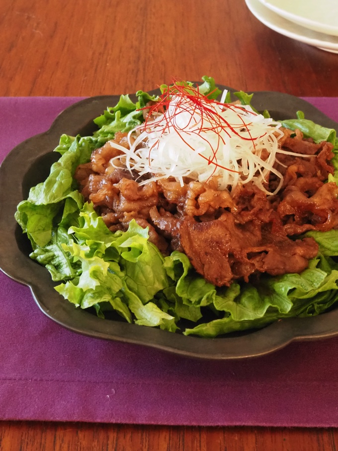 肉と野菜のモリモリサラダ