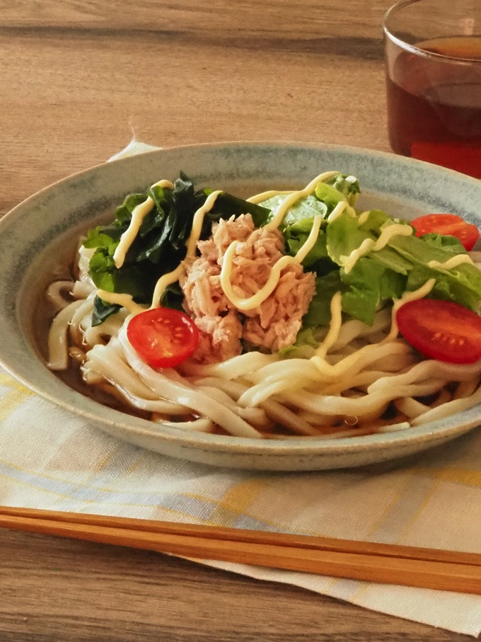 野菜たっぷりぶっかけうどん