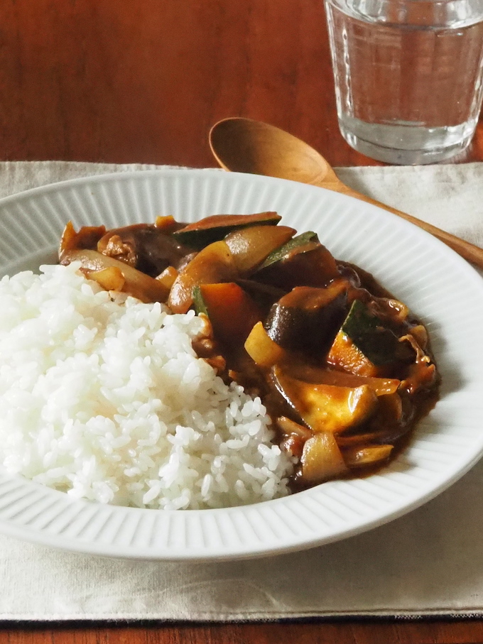 レンジで！ごろごろ夏野菜カレー