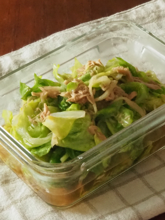 【作りおきおかず】ツナキャベツのレンジ煮