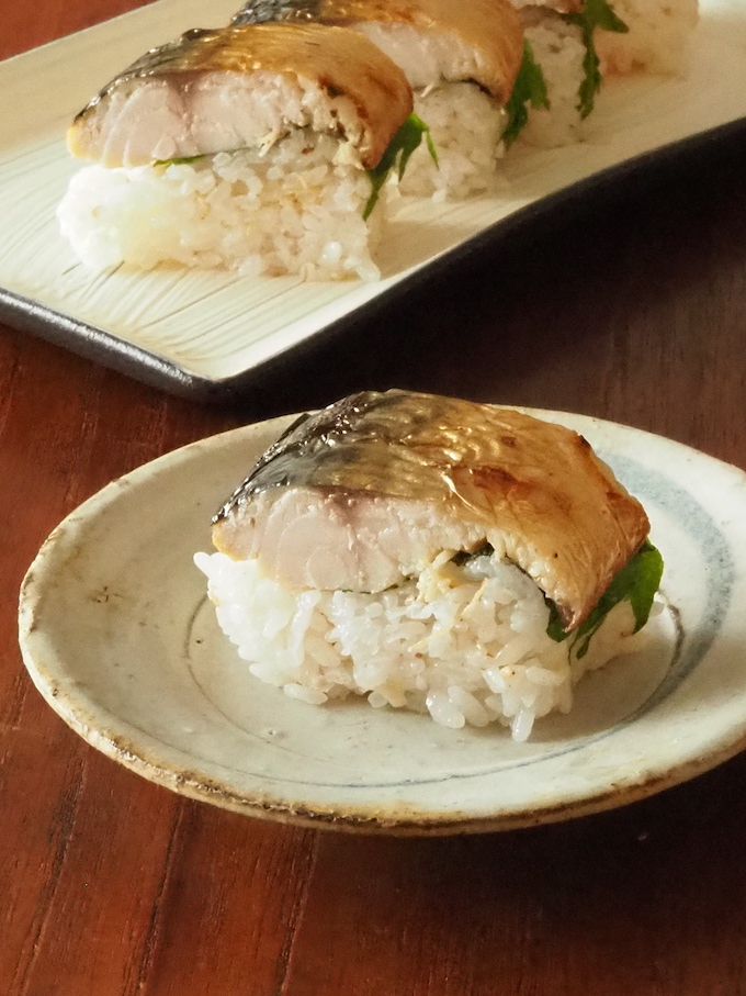 大葉香る！焼きさば棒寿司