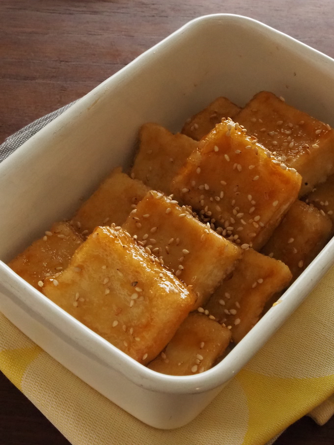 【作りおきおかず】高野豆腐の甘辛焼き