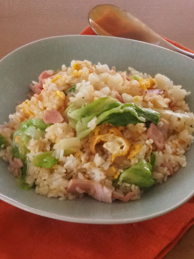 ハムレタスチャーハン