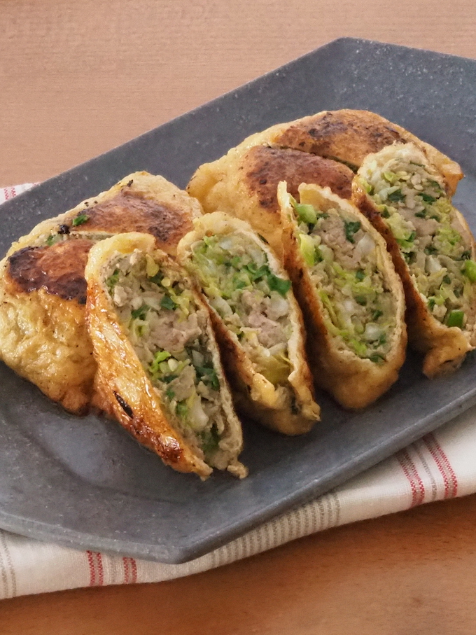 油揚げで包むジューシー餃子