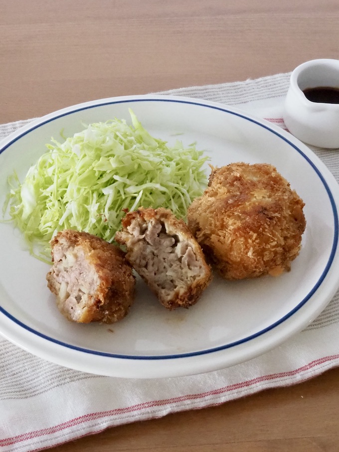 食べ応え抜群！豚こまメンチカツ
