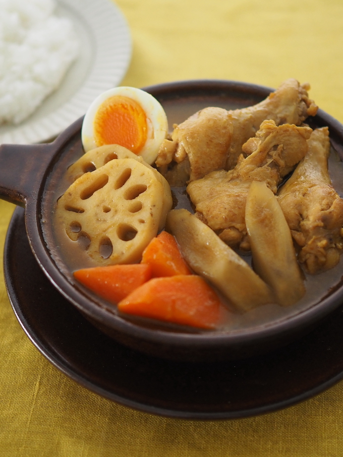 手羽と根菜の本格和風スープカレー