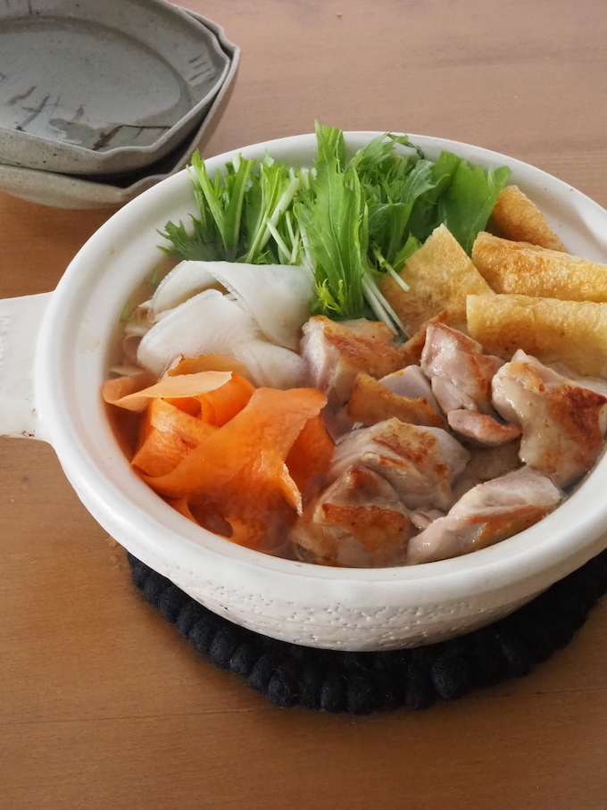 旨みたっぷり！鶏のハリハリ鍋