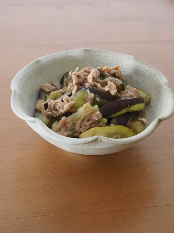 レンジで簡単！無限なす