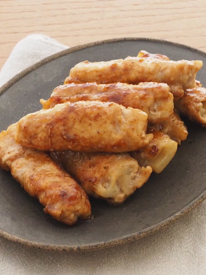 シャキシャキれんこんの肉巻き