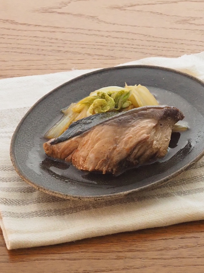 ぶりと白菜のレンジ煮
