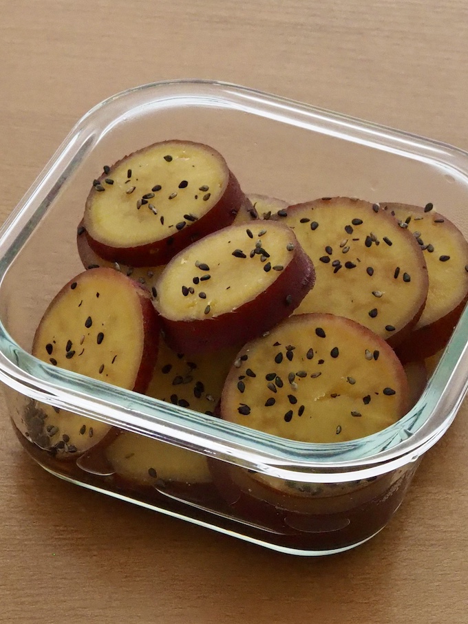 【作りおき】さつまいものバターしょうゆ煮