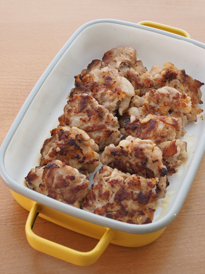 【作りおき】豚こまの味噌つくね