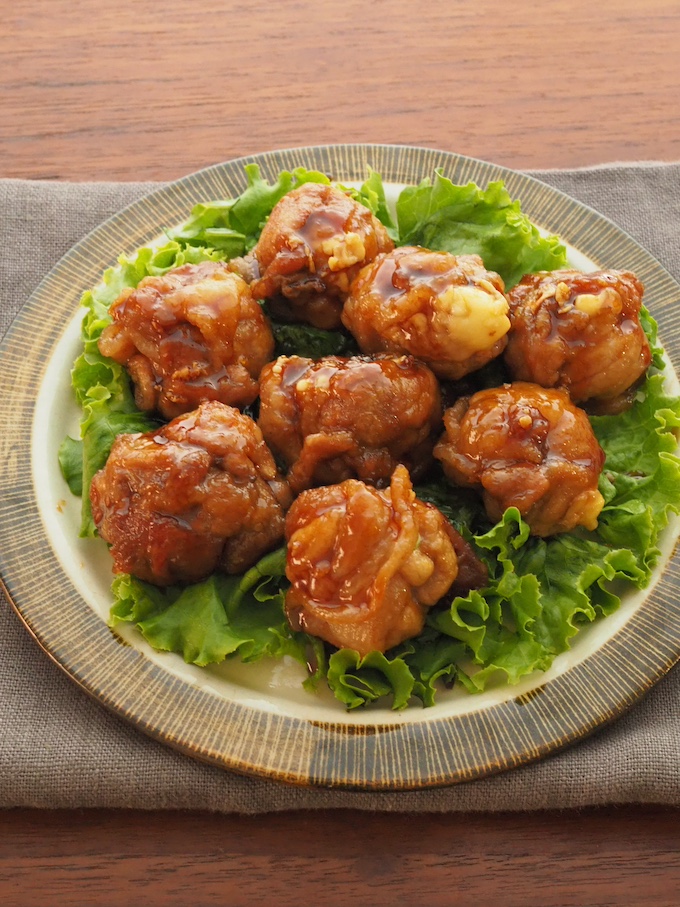 豚こまチーズのコロコロ照り焼き