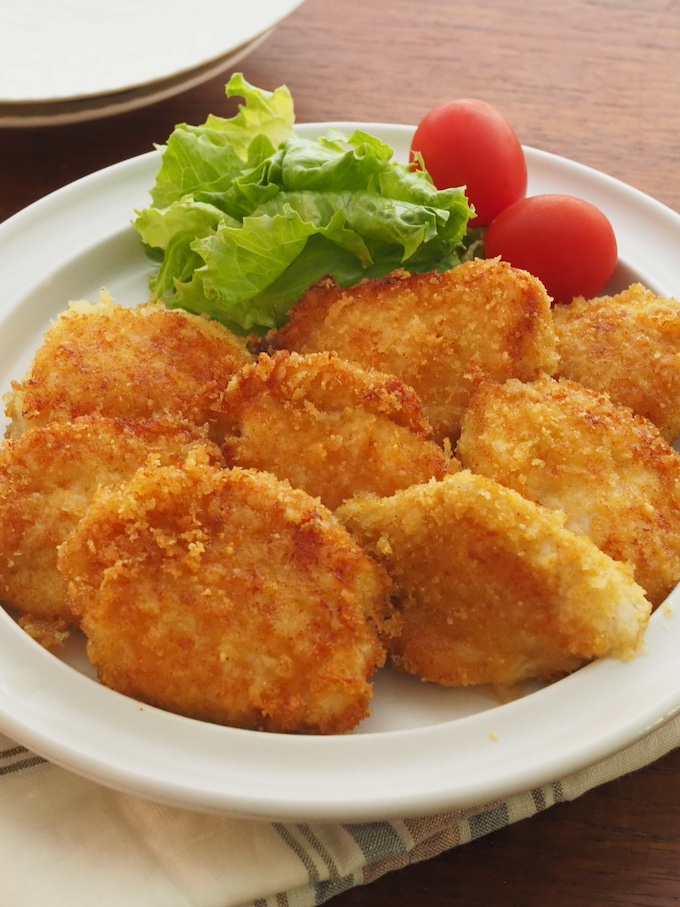 鶏むねのパン粉焼きカレー風味