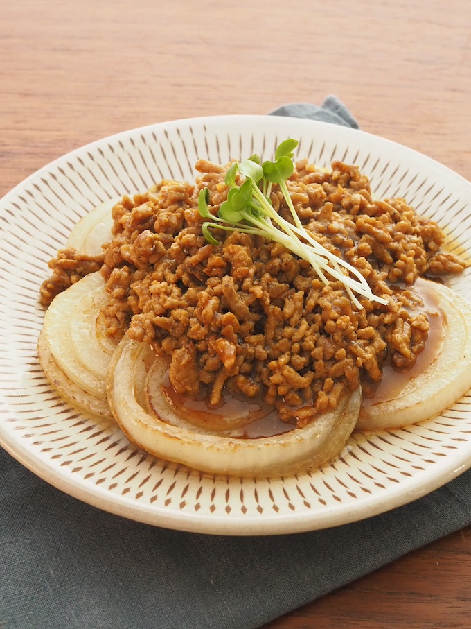 新玉とひき肉の和風カレーソテー