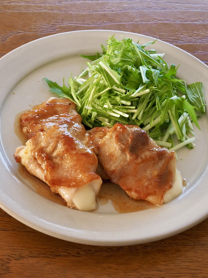 とろ〜りチーズ溢れる豚肉の挟み焼き