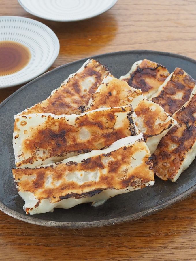 鶏ひき肉と新玉ねぎの棒餃子