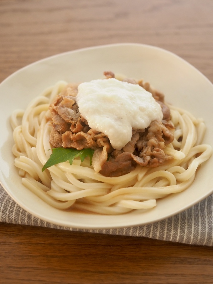 豚のすき焼きとろろうどん