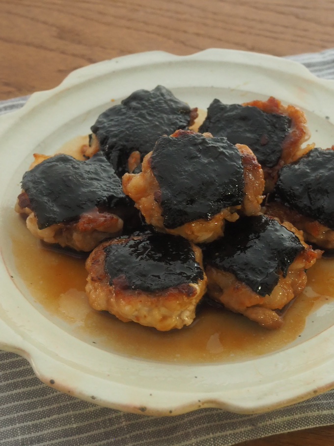 磯辺仕立ての豚照り焼き
