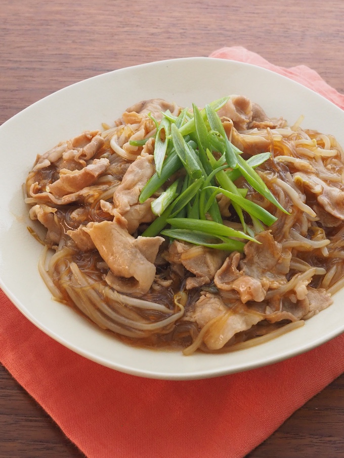 豚こまもやしの春雨の中華煮