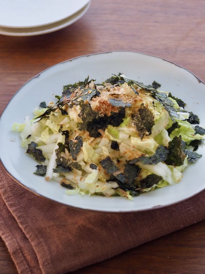 かつおぶしと白菜の和風サラダ