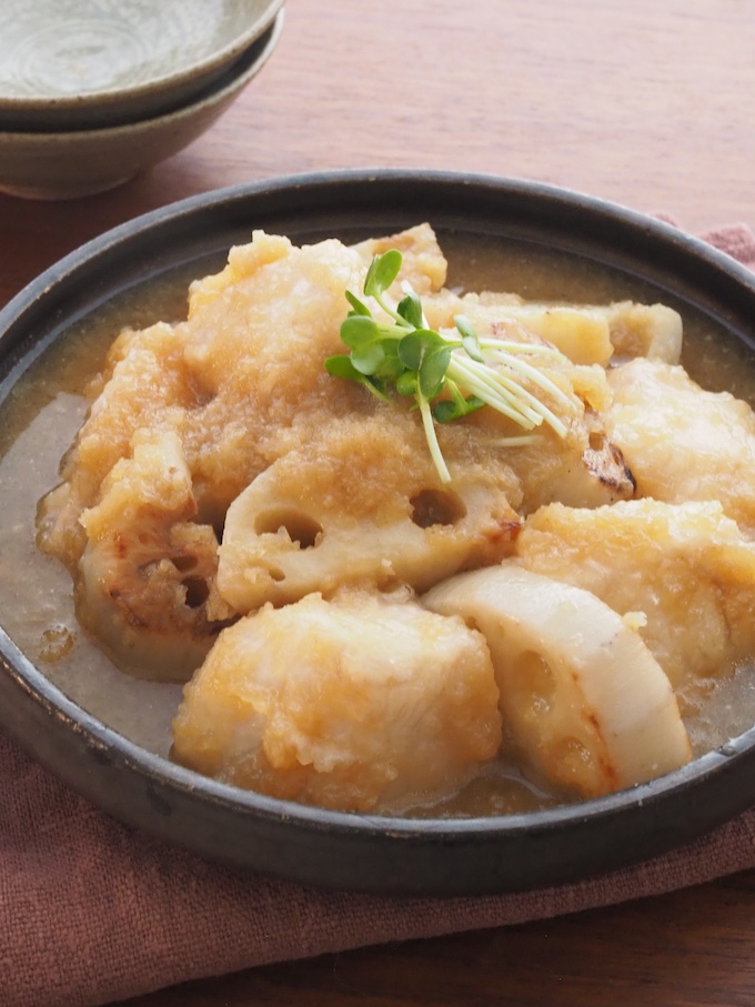 柚子こしょう香る鶏とれんこんのおろし煮