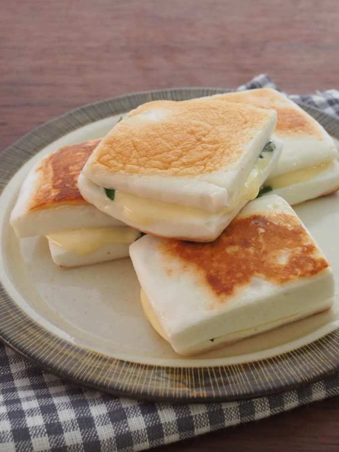 ふわふわはんぺんの大葉チーズサンド