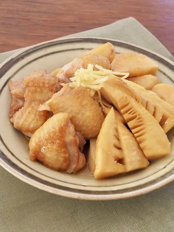 鶏肉とたけのこのはちみつ照り煮