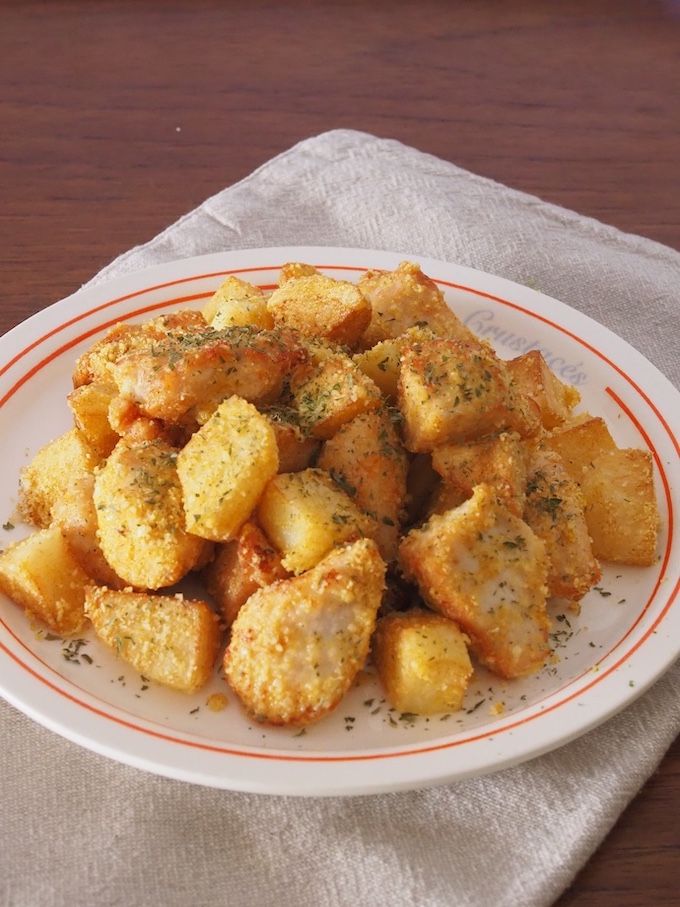 鶏とじゃがいものカレーチーズ風味