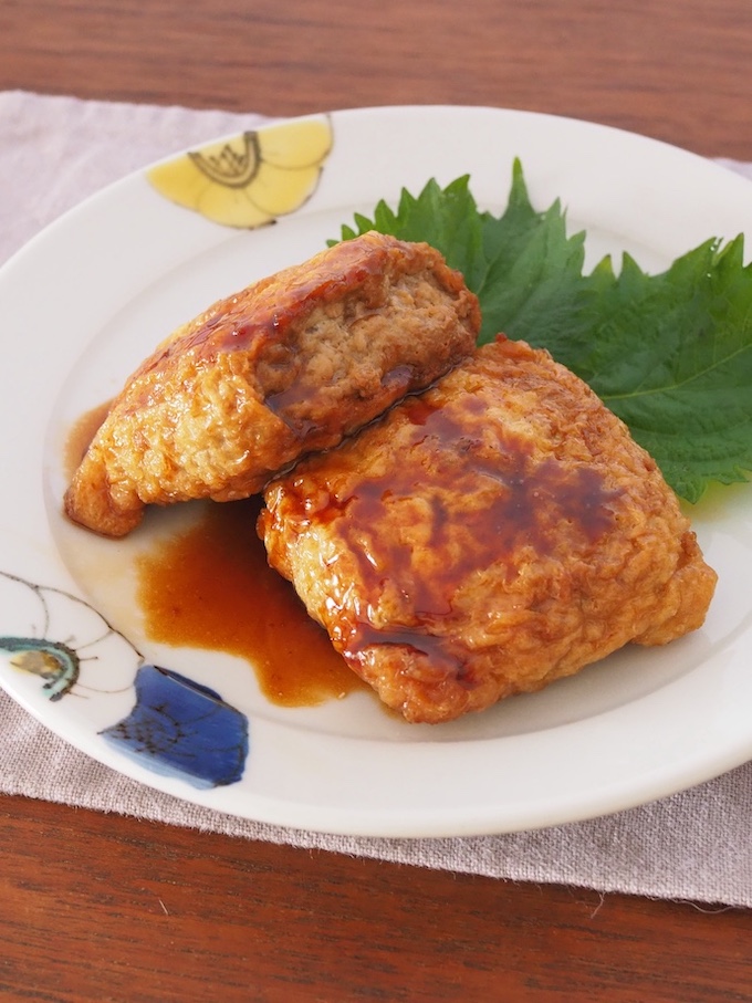 油揚げの肉詰め