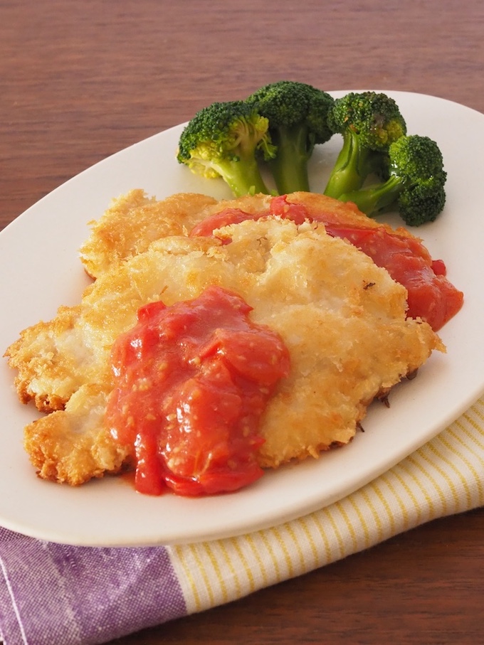 鶏むねのミラノ風カツレツ