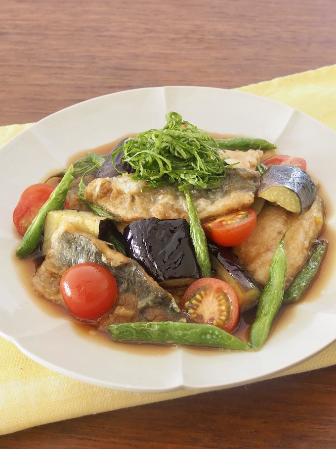 あじと夏野菜のさっぱり漬け