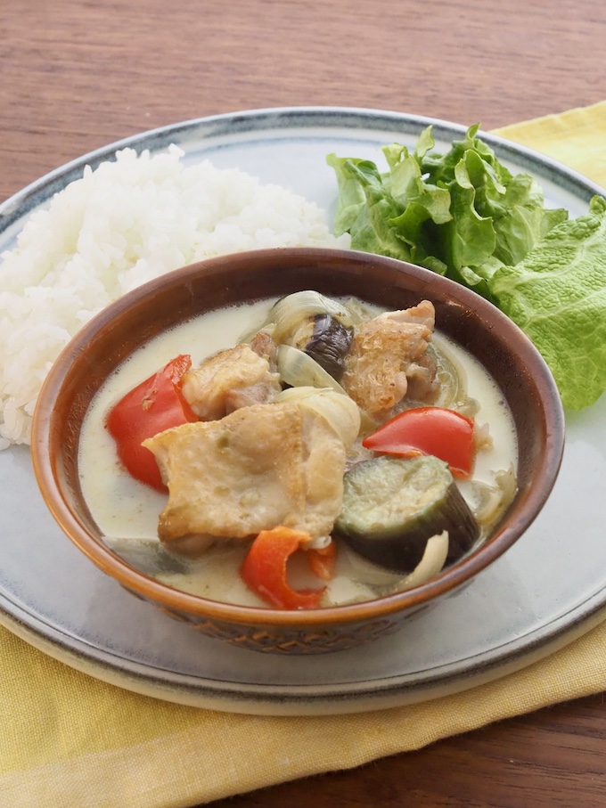 豆乳で作る和風グリーンカレー
