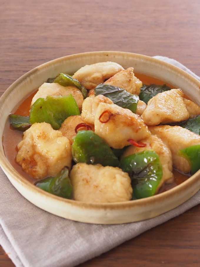 鶏むねとピーマンの南蛮漬け