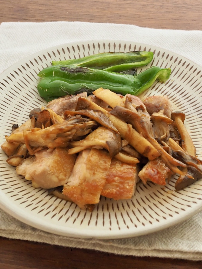 さっぱり鶏肉ときのこソテー