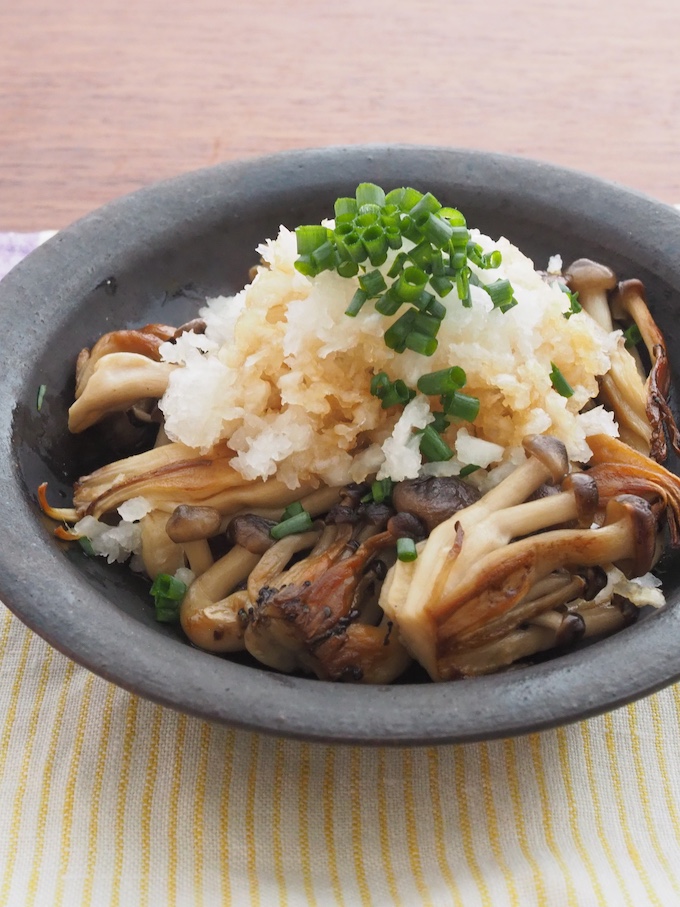焼ききのこのおろしポン酢