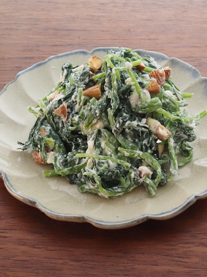 ほうれん草のクリームチーズ和え