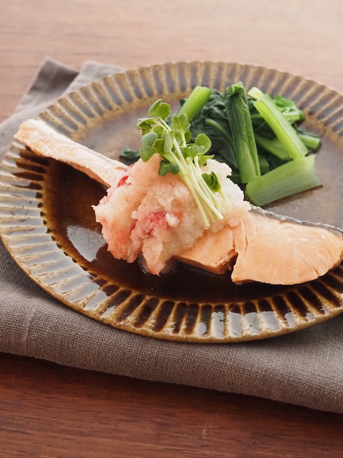 鮭の湯煮さっぱり梅おろし
