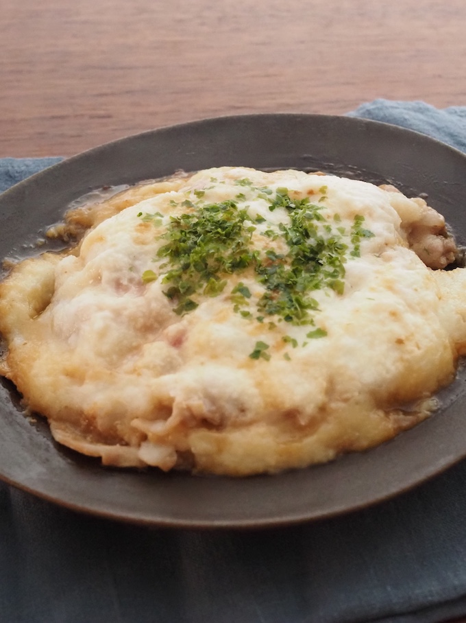 レンジで完成！豚ととろろのレンジ蒸し