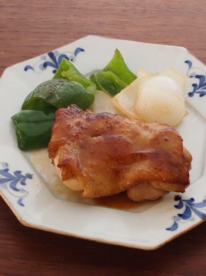 鶏もも肉の甘酢照り焼き