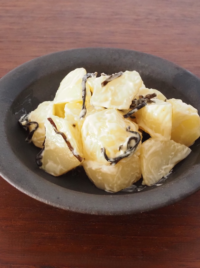 【お弁当おかず】じゃがいもの塩昆布マヨネーズ