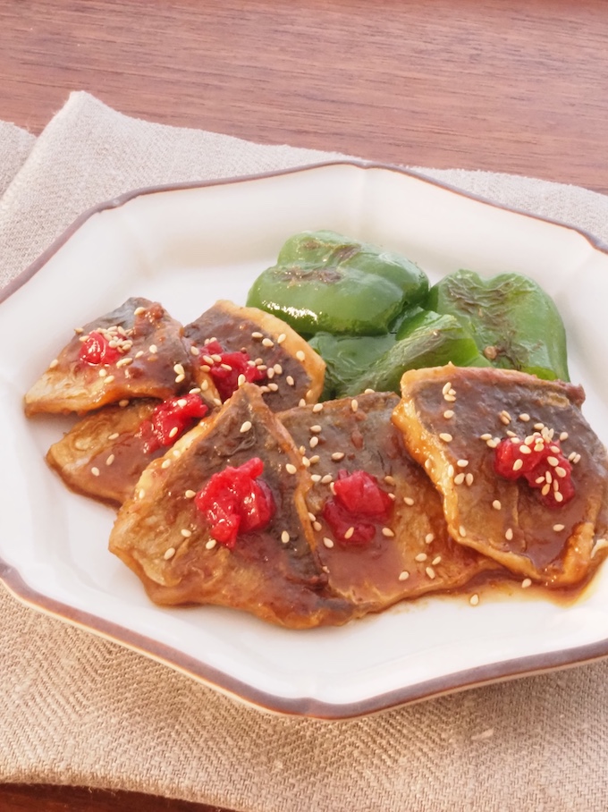 あじの梅みそ照り焼き