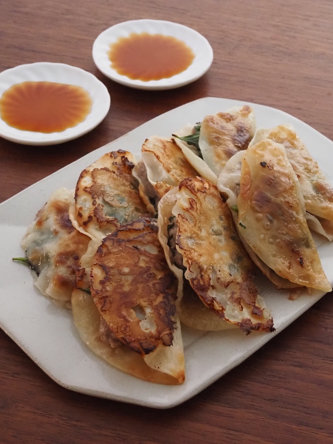 大葉でさっぱり！折りたたみ餃子