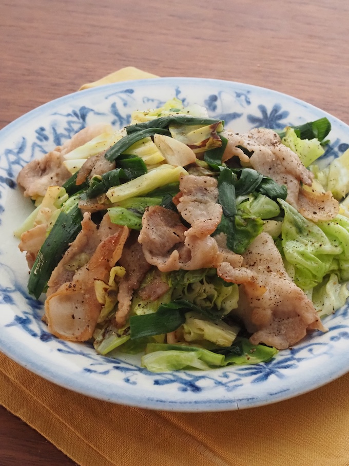豚とキャベツの塩だれレモン炒め